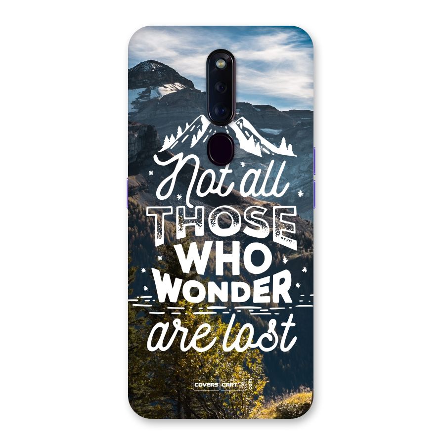 Wonder Lost Back Case for Oppo F11 Pro