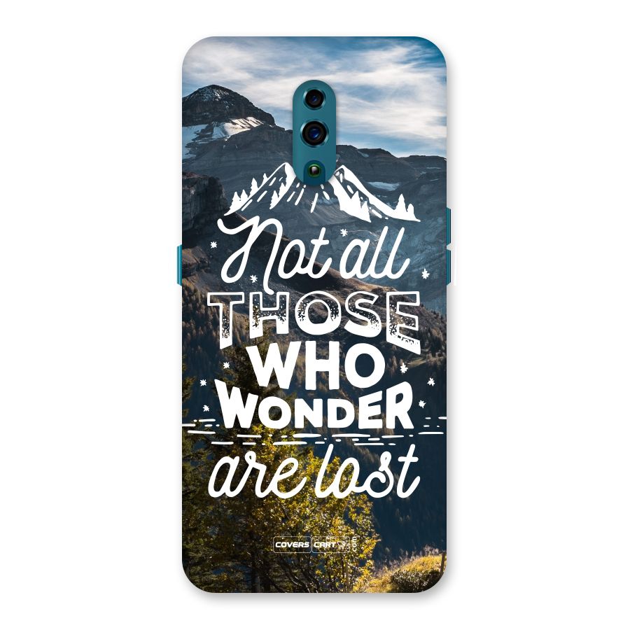 Wonder Lost Back Case for Oppo Reno