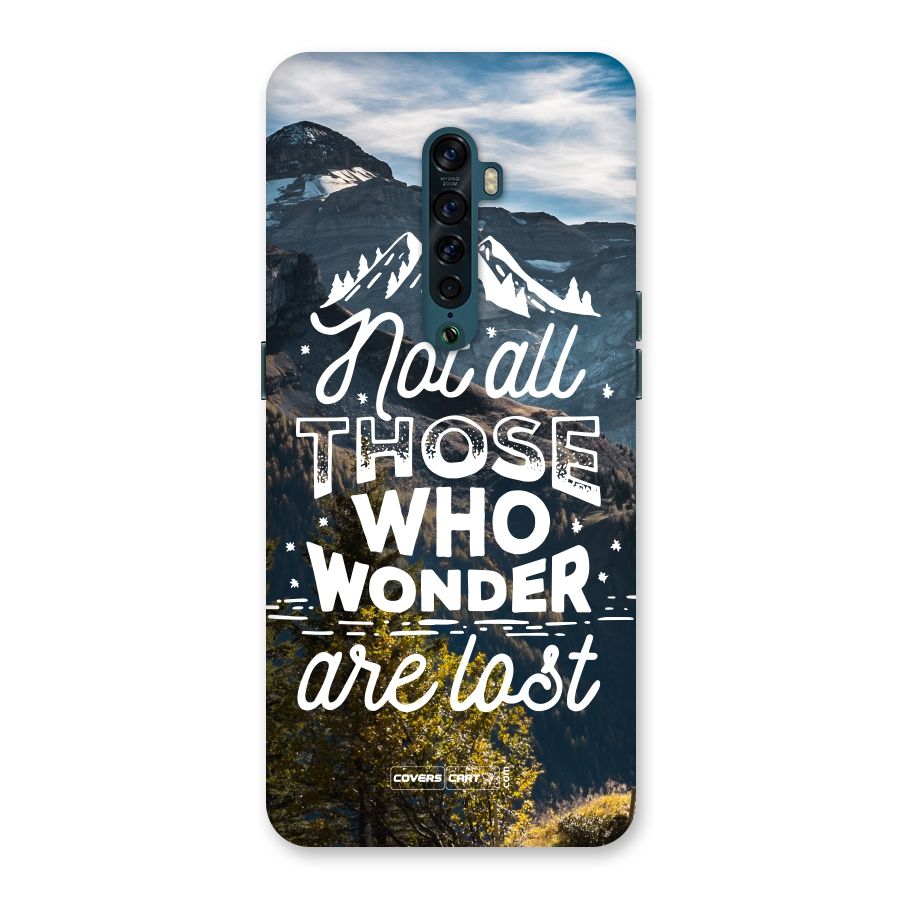 Wonder Lost Back Case for Oppo Reno2