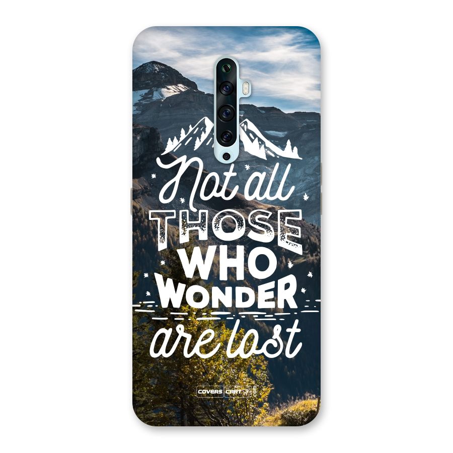 Wonder Lost Back Case for Oppo Reno2 Z