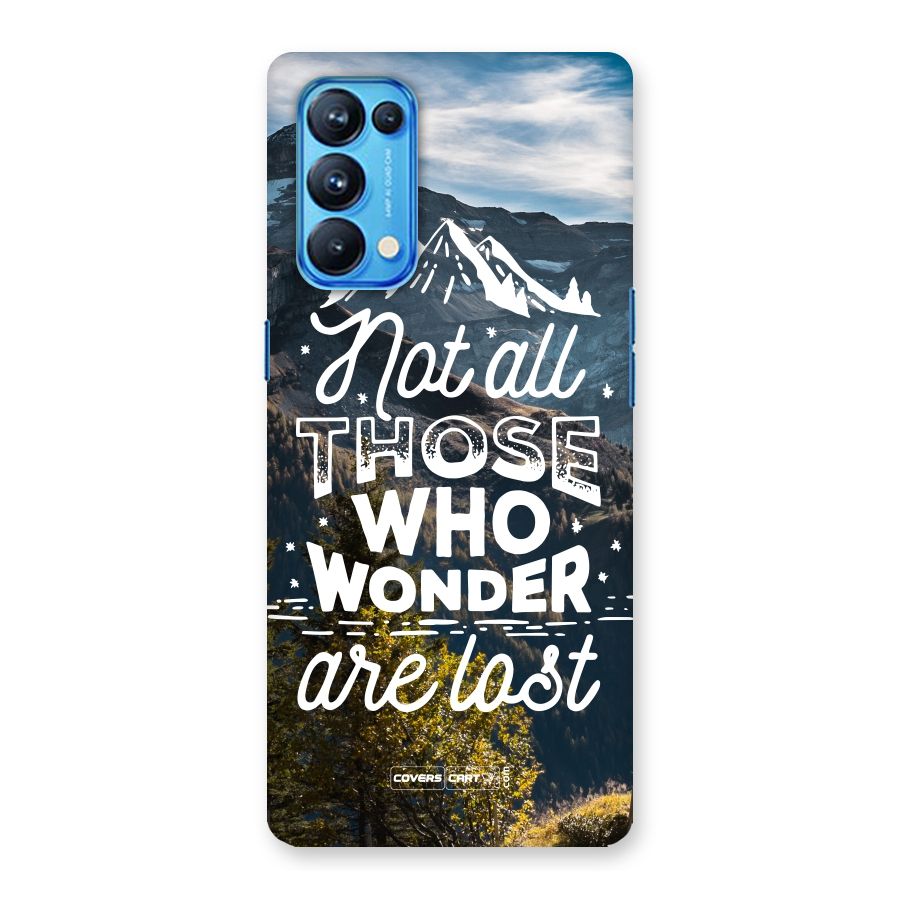 Wonder Lost Back Case for Oppo Reno5 Pro 5G