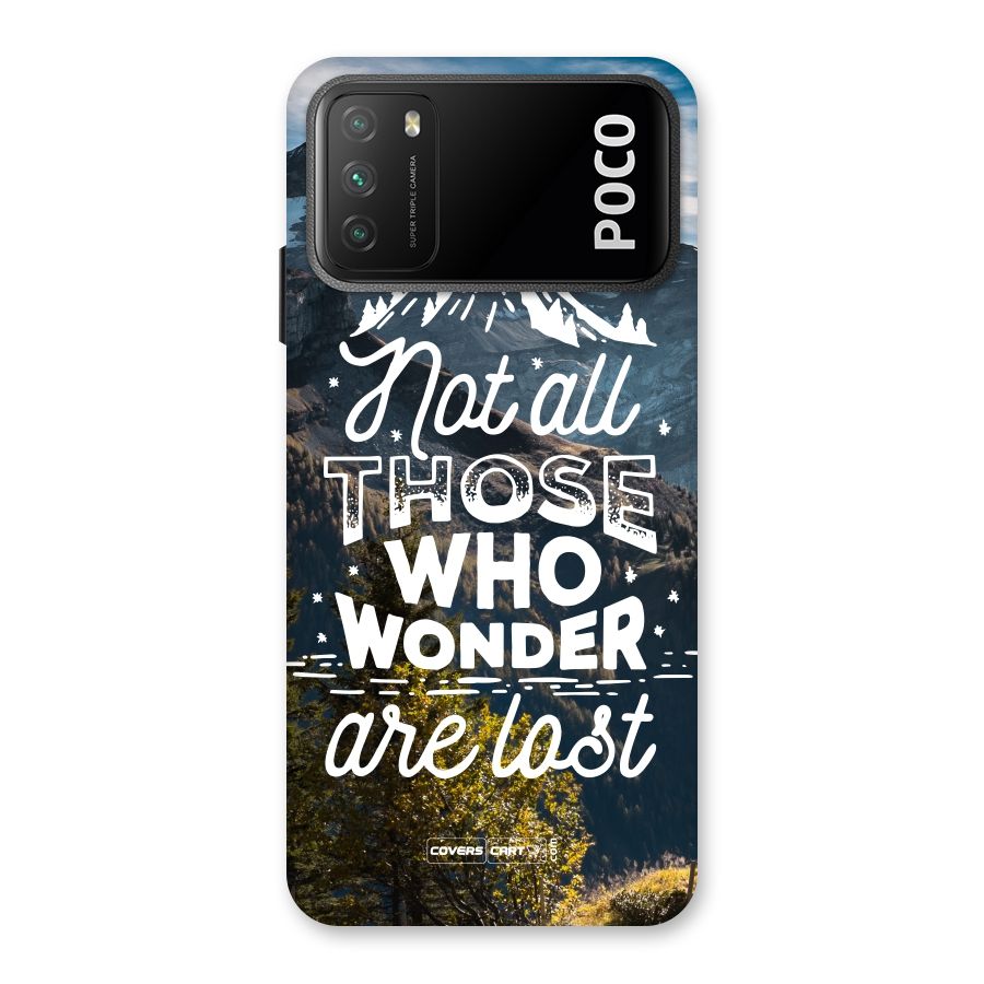 Wonder Lost Back Case for Poco M3