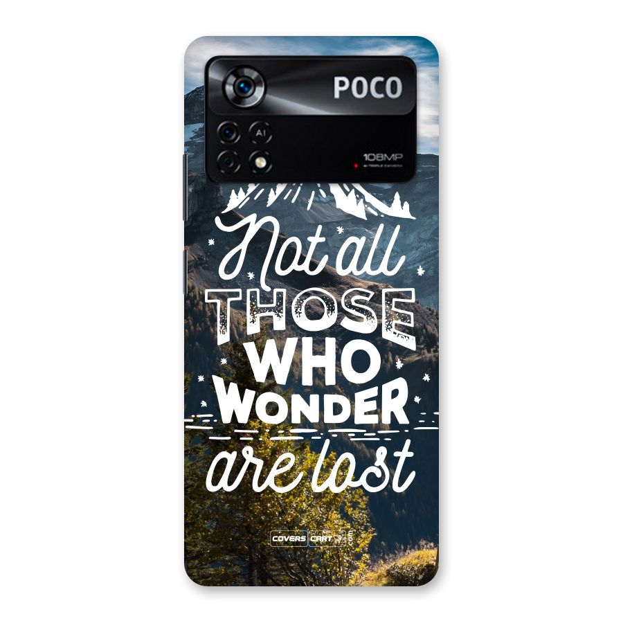 Wonder Lost Back Case for Poco X4 Pro 5G