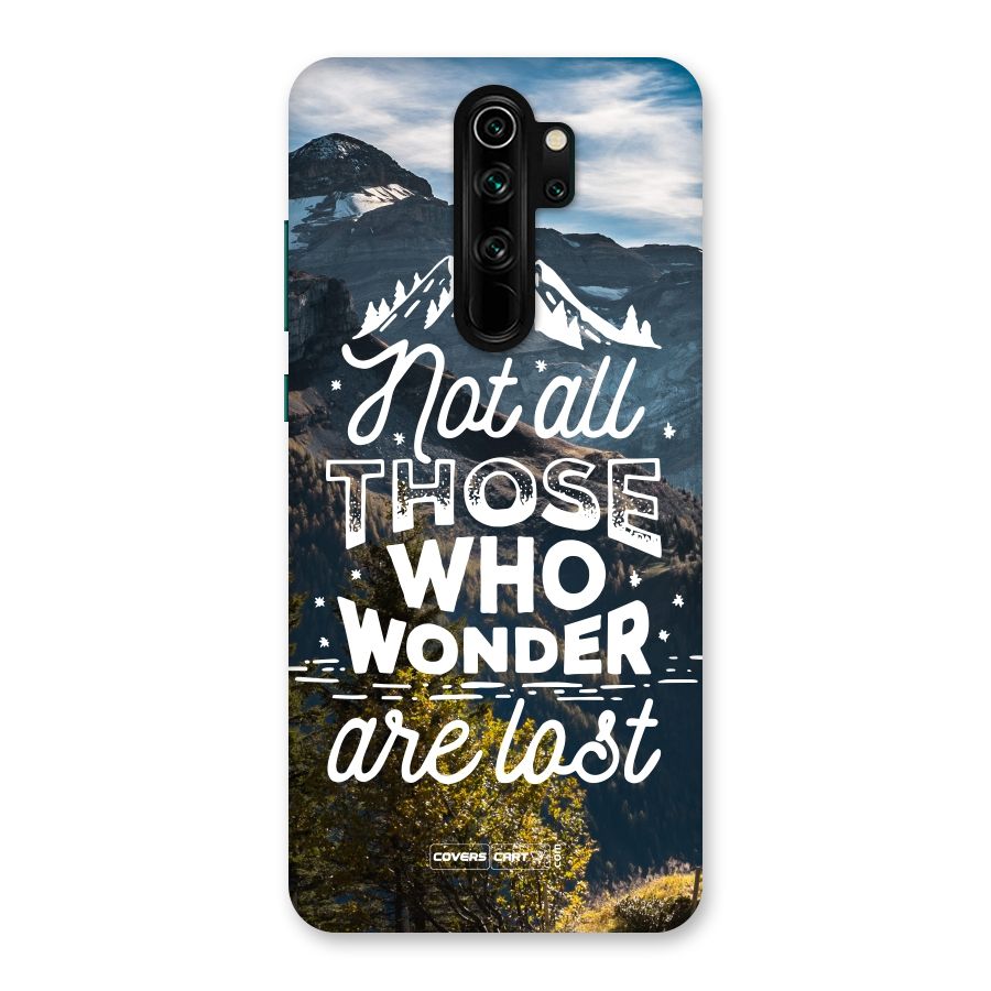Wonder Lost Back Case for Redmi Note 8 Pro