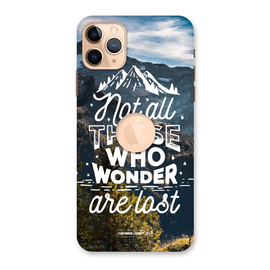 Wonder Lost Back Case for iPhone 11 Pro Max Logo Cut