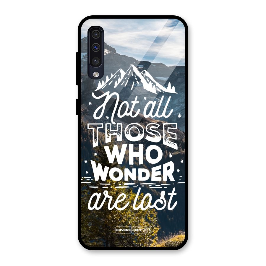 Wonder Lost Glass Back Case for Galaxy A50