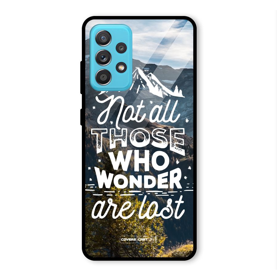 Wonder Lost Glass Back Case for Galaxy A52