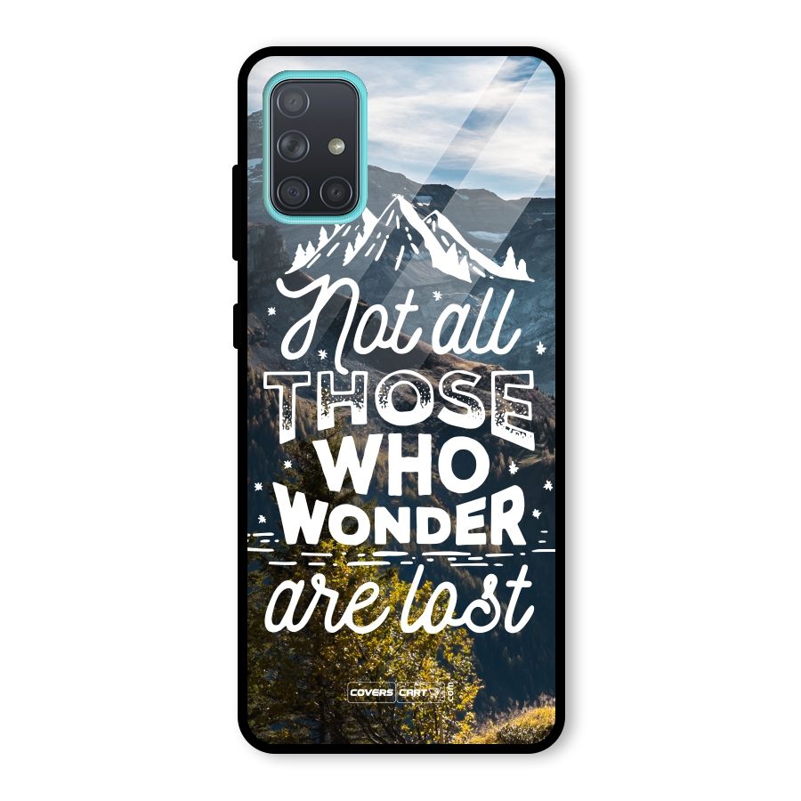 Wonder Lost Glass Back Case for Galaxy A71