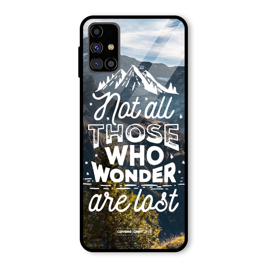 Wonder Lost Glass Back Case for Galaxy M31s