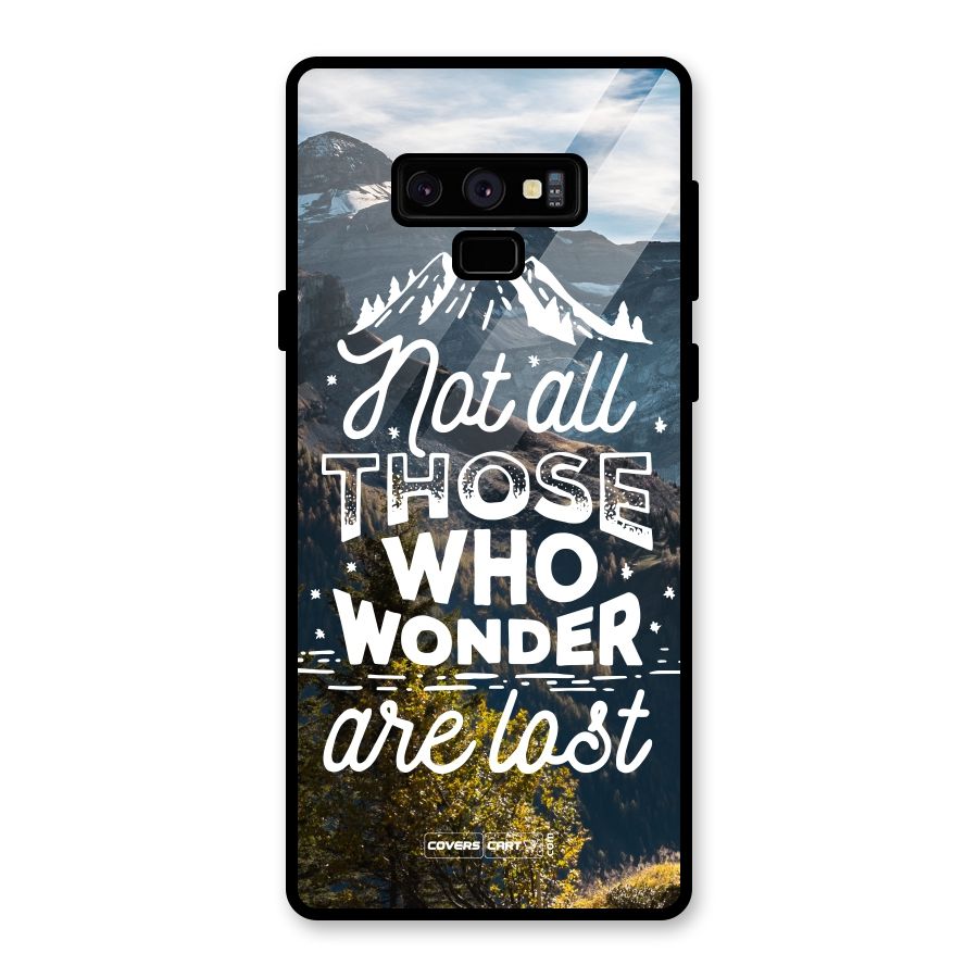 Wonder Lost Glass Back Case for Galaxy Note 9