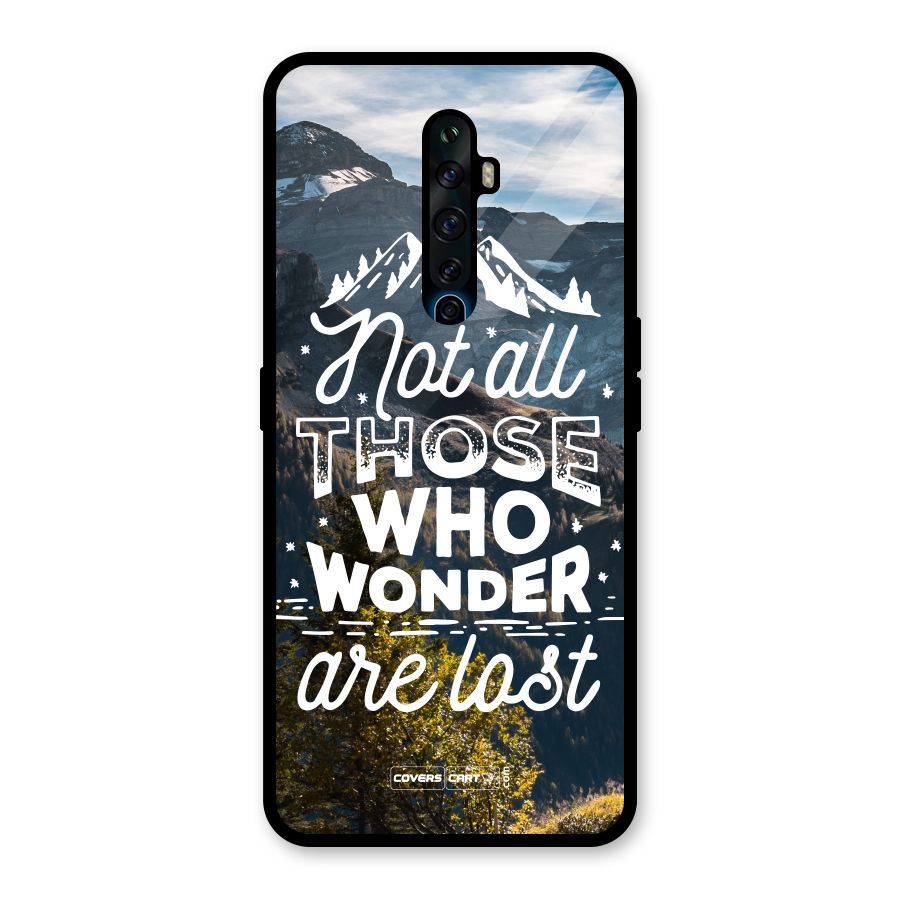 Wonder Lost Glass Back Case for Oppo Reno2 F