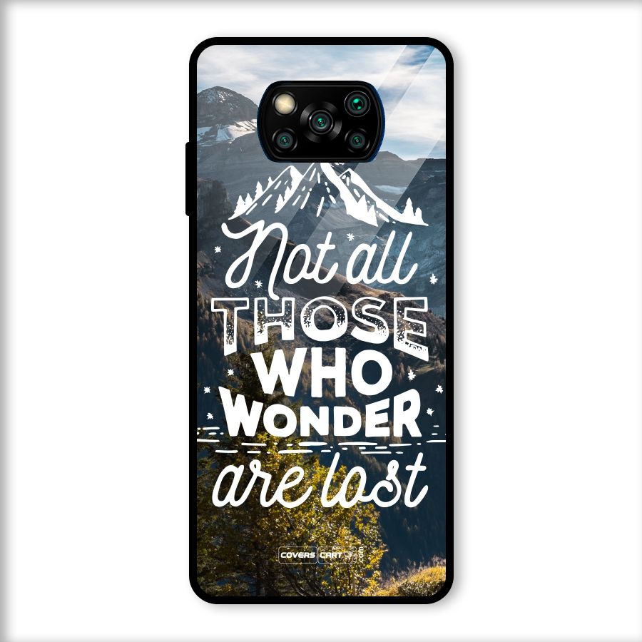 Wonder Lost Glass Back Case for Poco X3