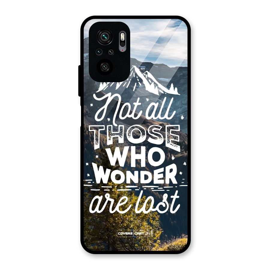 Wonder Lost Glass Back Case for Redmi Note 10S