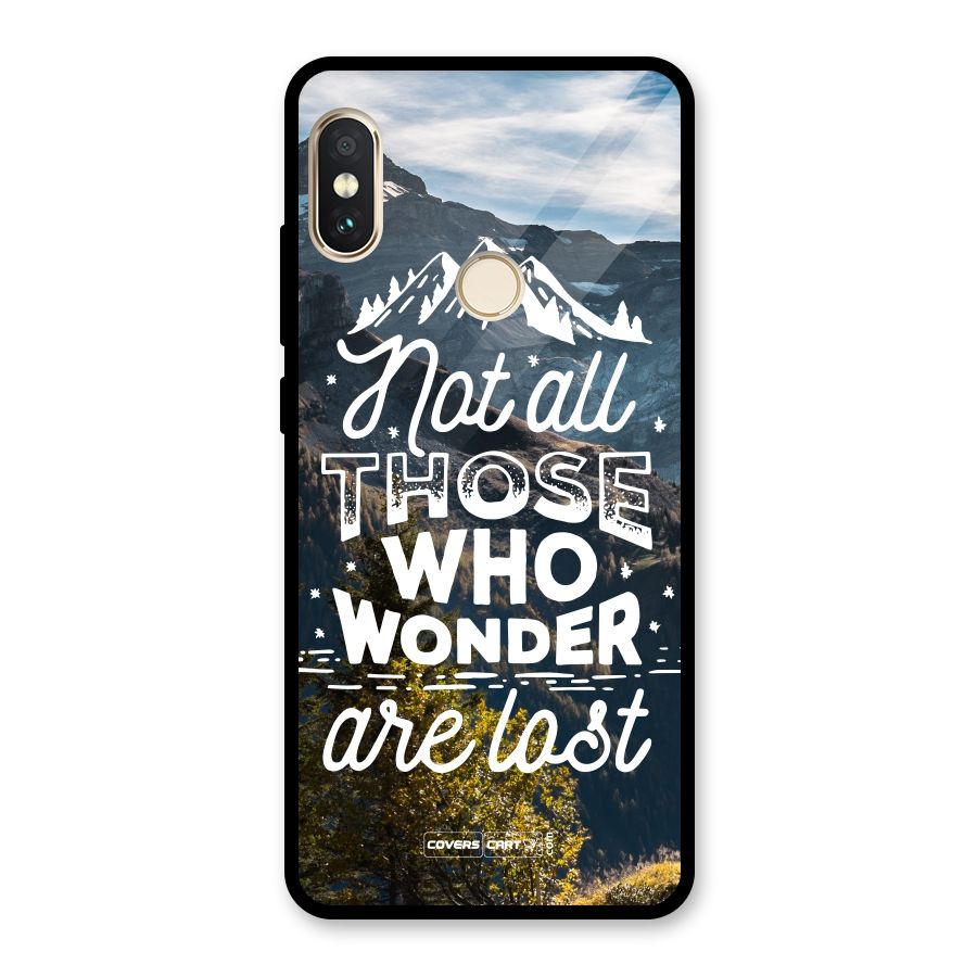 Wonder Lost Glass Back Case for Redmi Note 5 Pro