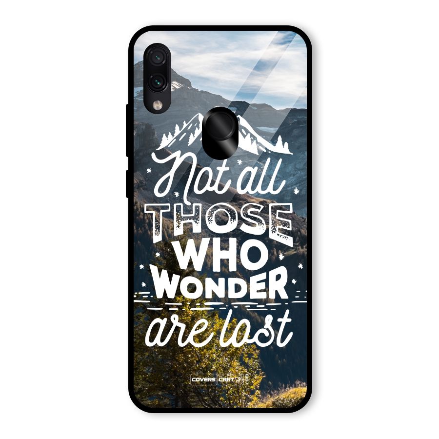 Wonder Lost Glass Back Case for Redmi Note 7
