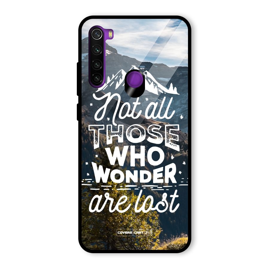 Wonder Lost Glass Back Case for Redmi Note 8