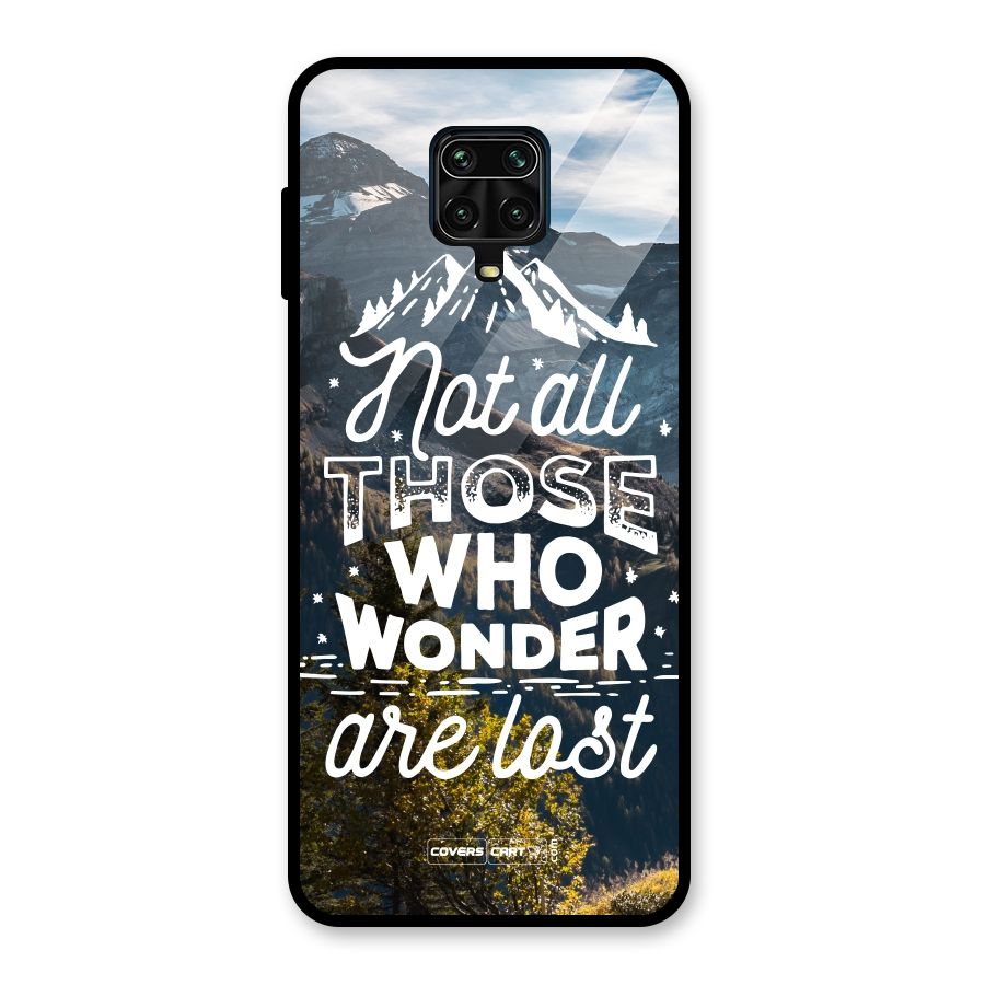Wonder Lost Glass Back Case for Redmi Note 9 Pro