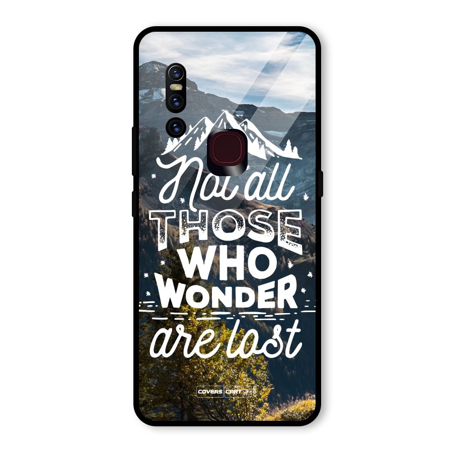 Wonder Lost Glass Back Case for Vivo V15