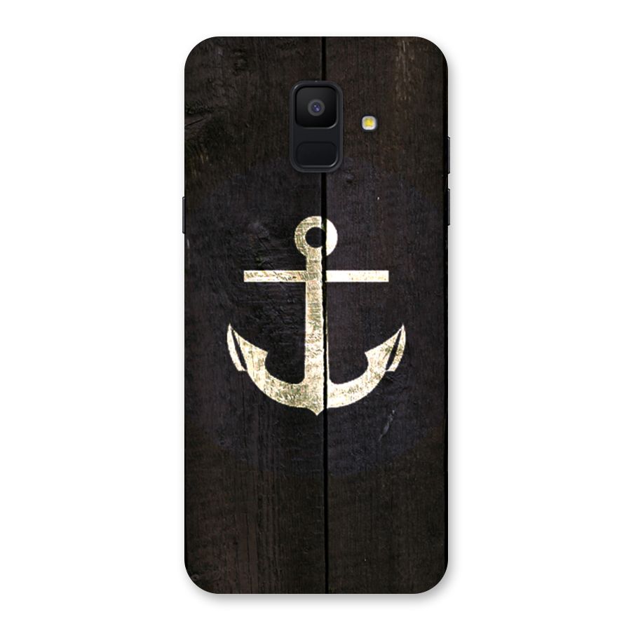 Wood Anchor Back Case for Galaxy A6 (2018)