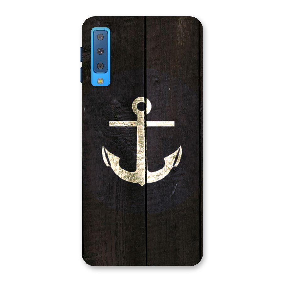 Wood Anchor Back Case for Galaxy A7 (2018)