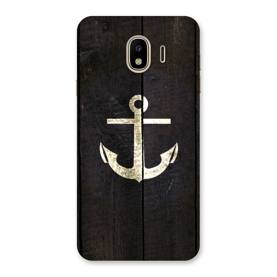Wood Anchor Back Case for Galaxy J4
