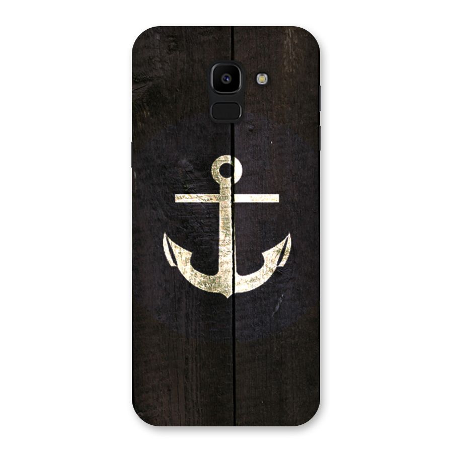 Wood Anchor Back Case for Galaxy J6