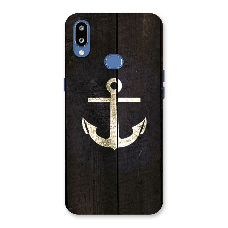 Wood Anchor Back Case for Galaxy M01s