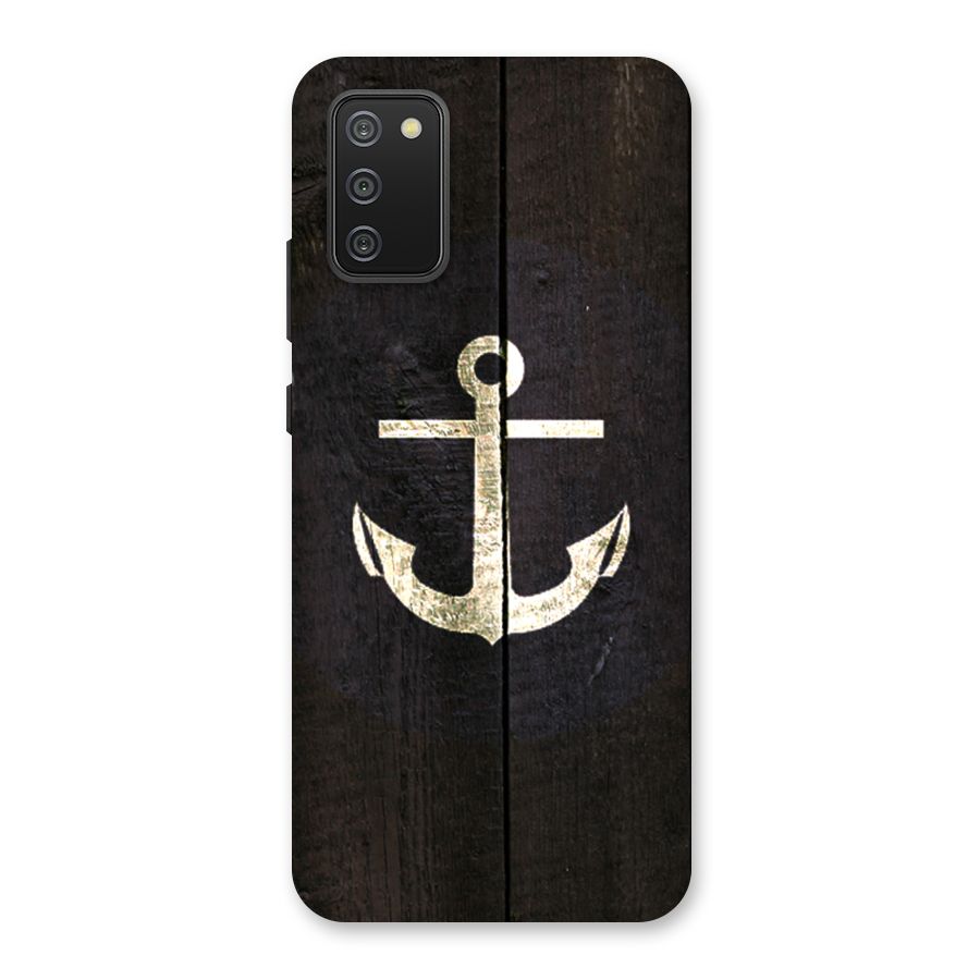 Wood Anchor Back Case for Galaxy M02s