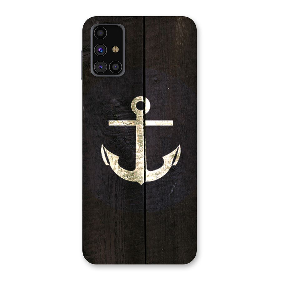 Wood Anchor Back Case for Galaxy M31s