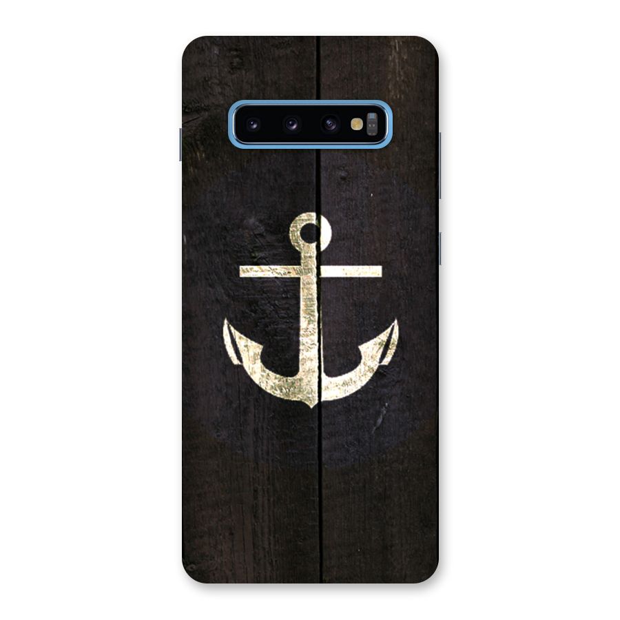 Wood Anchor Back Case for Galaxy S10 Plus