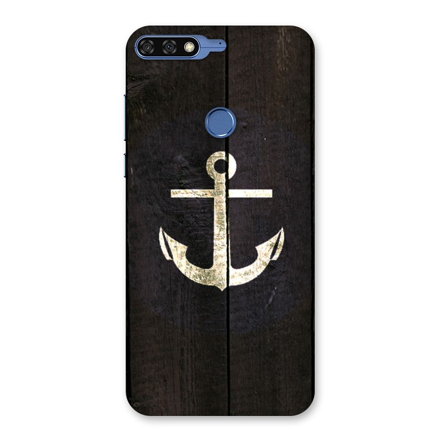 Wood Anchor Back Case for Honor 7C