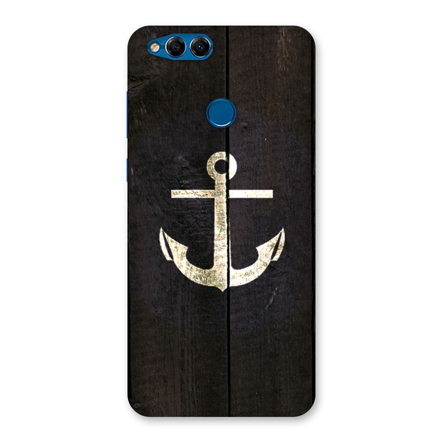 Wood Anchor Back Case for Honor 7X