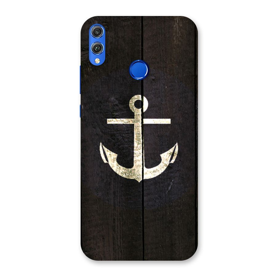 Wood Anchor Back Case for Honor 8X