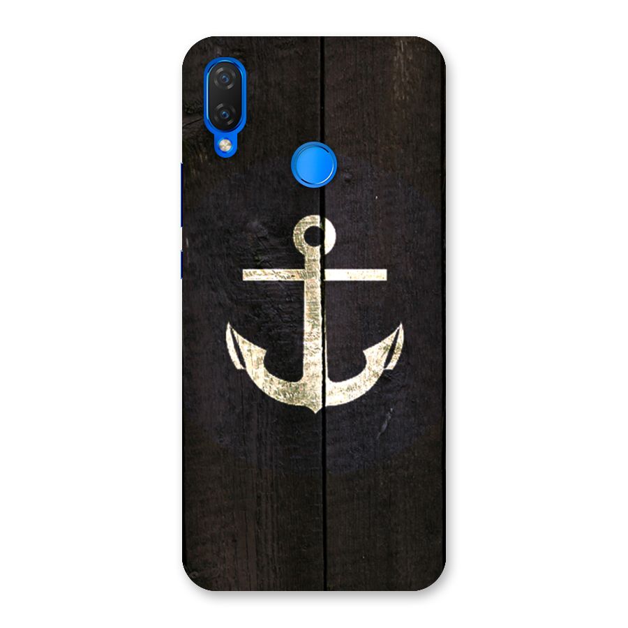 Wood Anchor Back Case for Huawei P Smart+