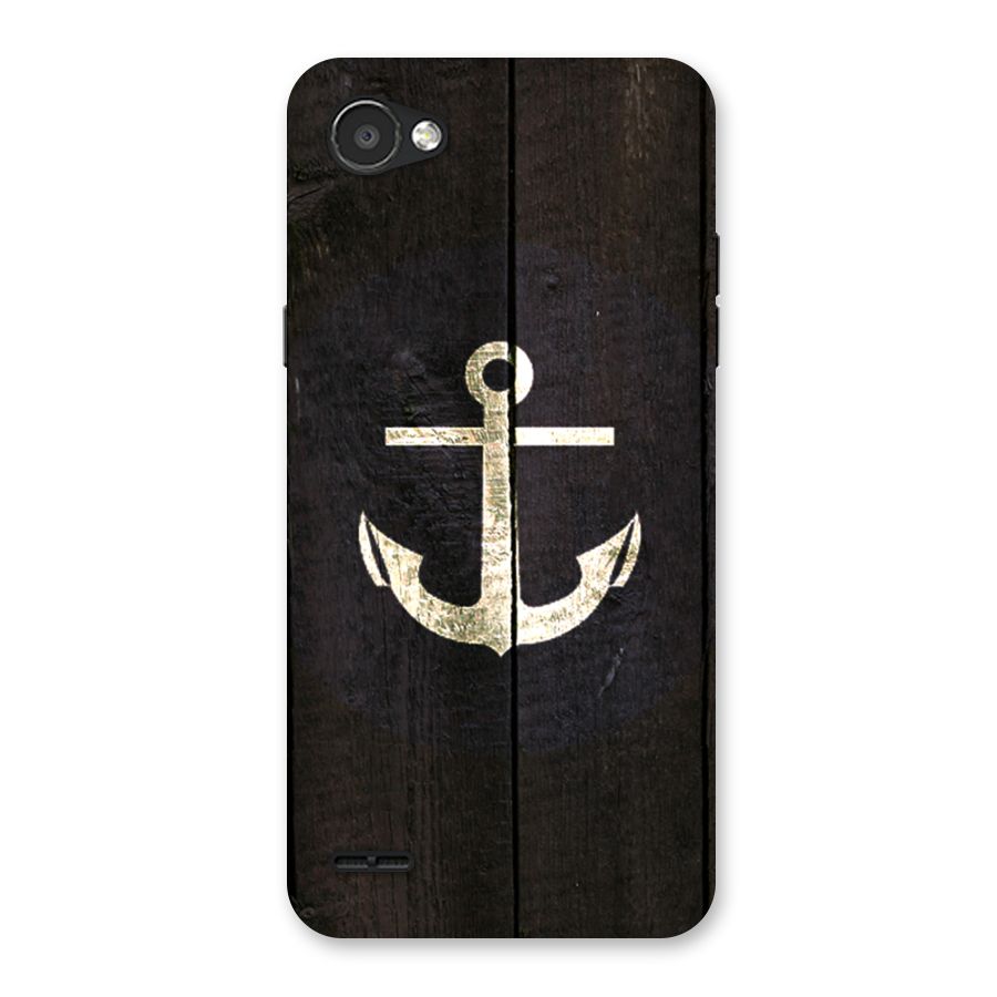 Wood Anchor Back Case for LG Q6