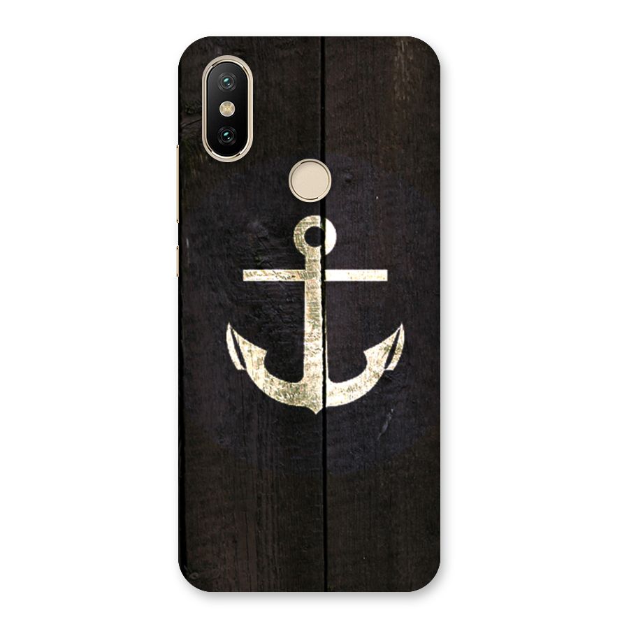 Wood Anchor Back Case for Mi A2
