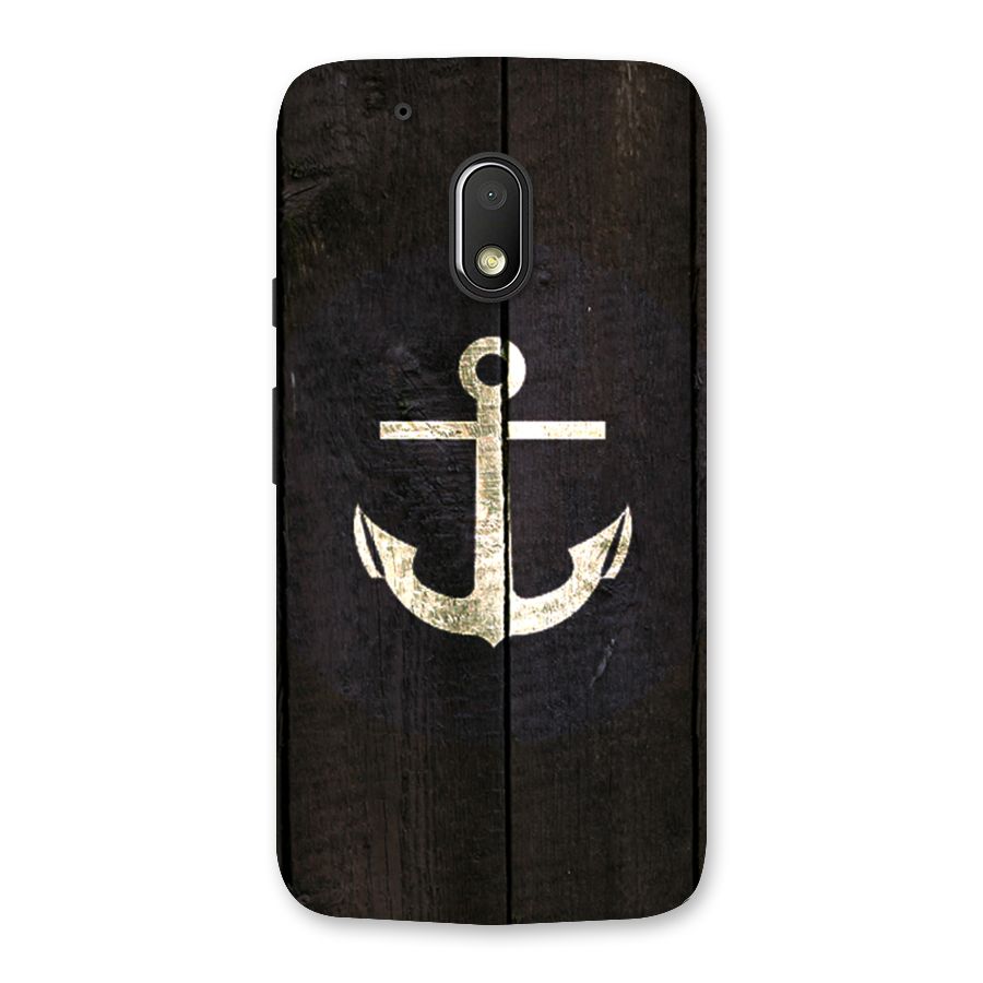 Wood Anchor Back Case for Moto G4 Play