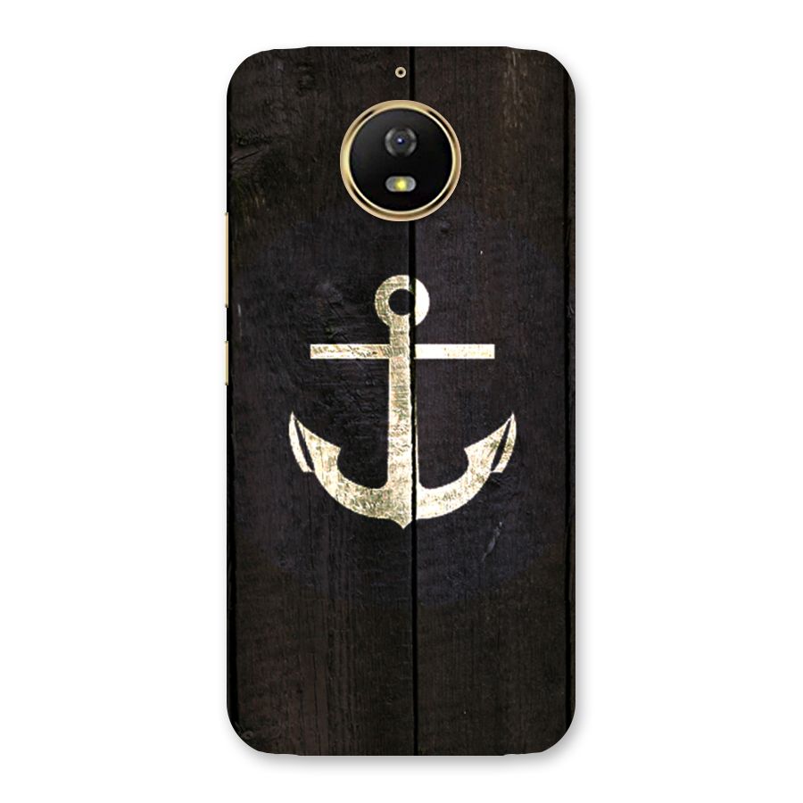 Wood Anchor Back Case for Moto G5s