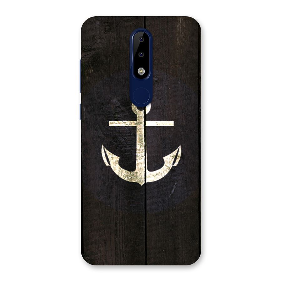 Wood Anchor Back Case for Nokia 5.1 Plus