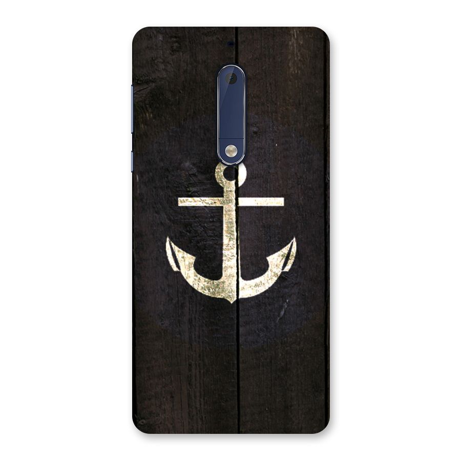 Wood Anchor Back Case for Nokia 5