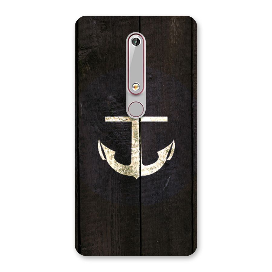 Wood Anchor Back Case for Nokia 6.1