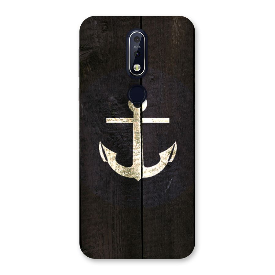Wood Anchor Back Case for Nokia 7.1