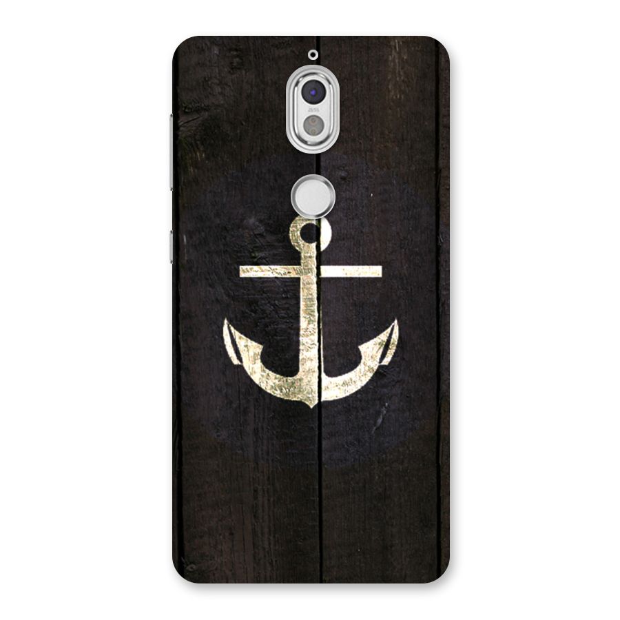 Wood Anchor Back Case for Nokia 7