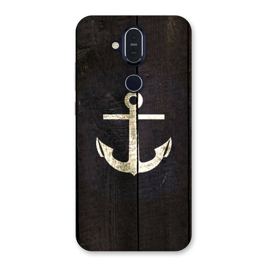 Wood Anchor Back Case for Nokia 8.1