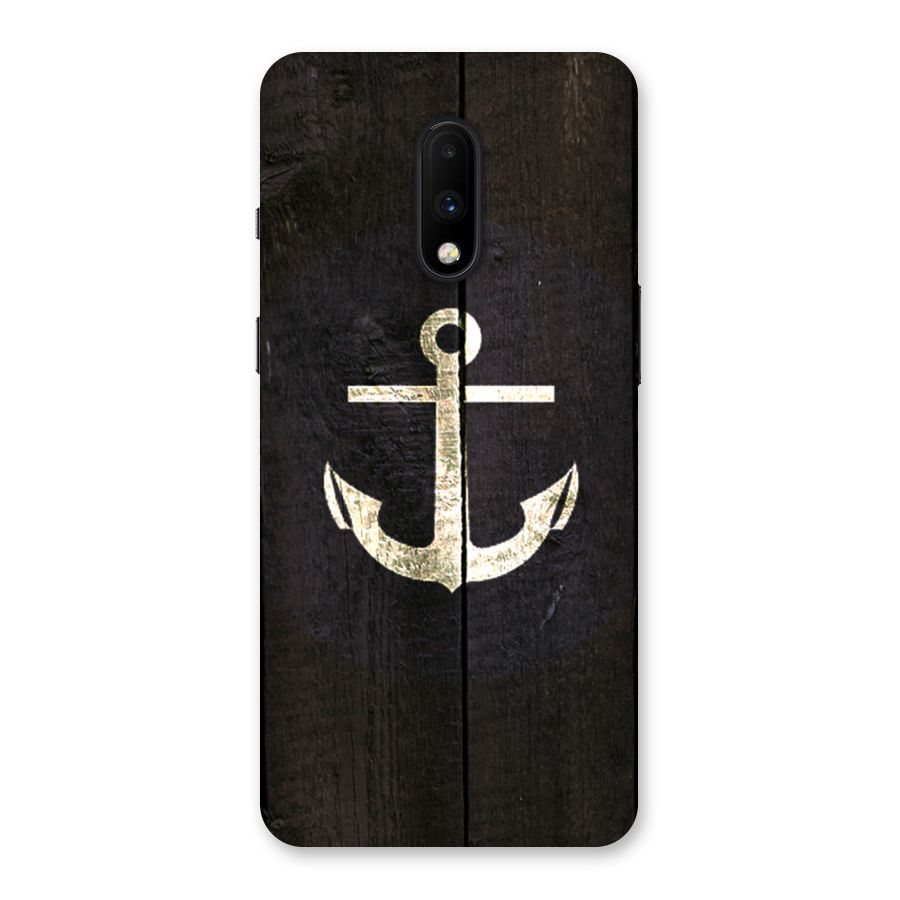 Wood Anchor Back Case for OnePlus 7