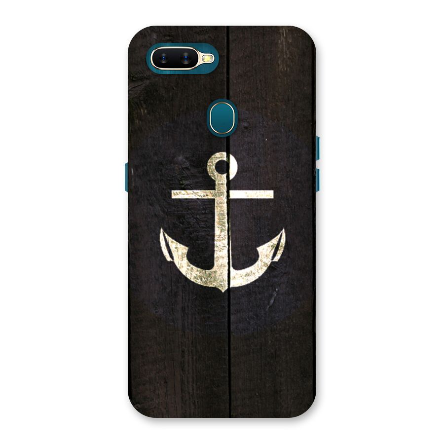 Wood Anchor Back Case for Oppo A12