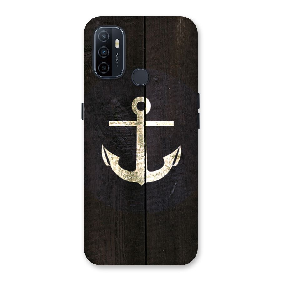 Wood Anchor Back Case for Oppo A32