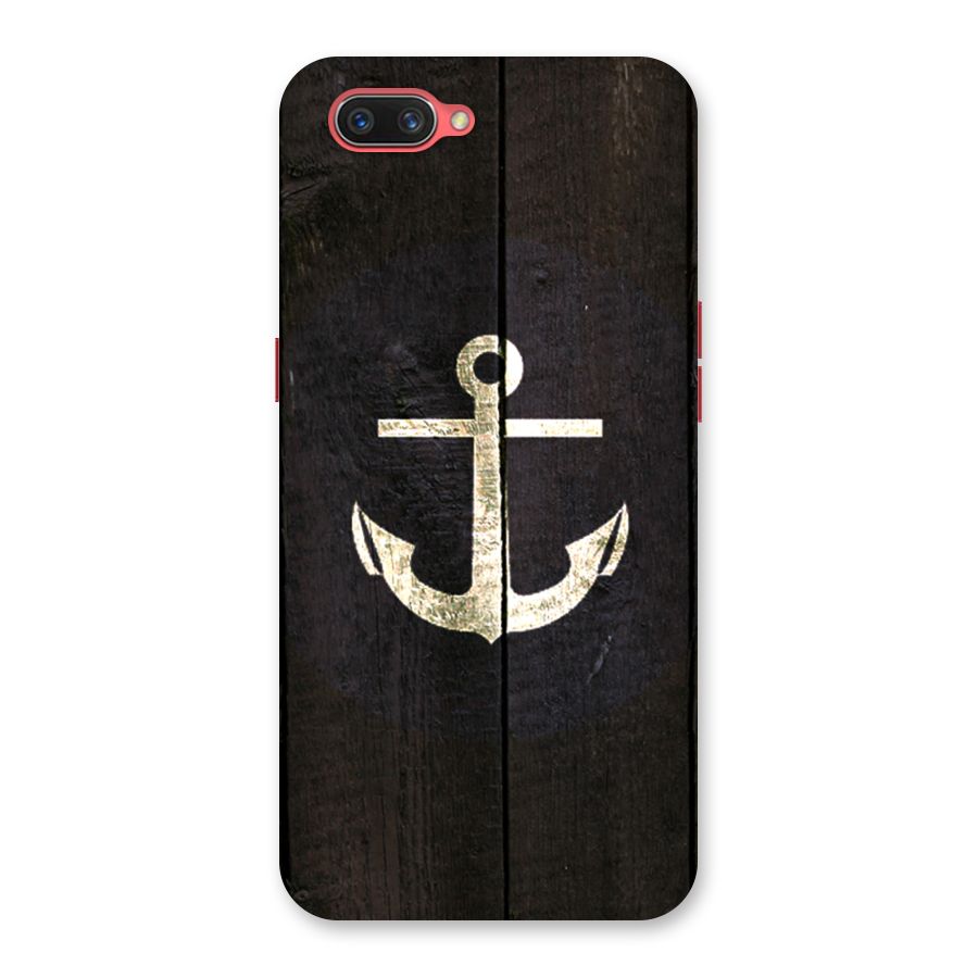 Wood Anchor Back Case for Oppo A3s