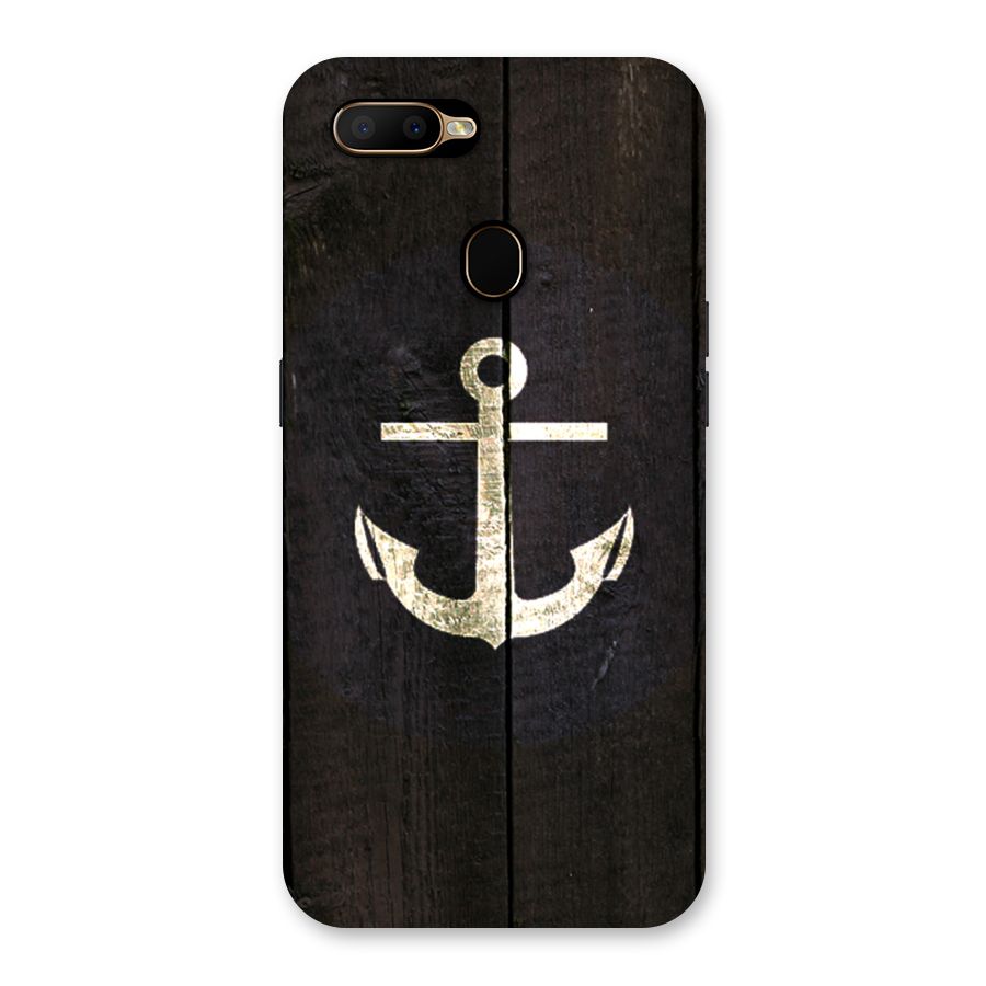 Wood Anchor Back Case for Oppo A5s
