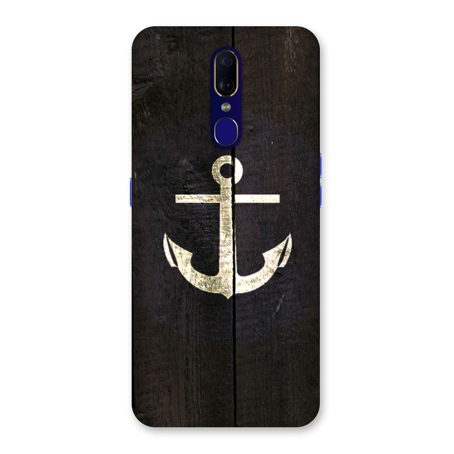 Wood Anchor Back Case for Oppo A9